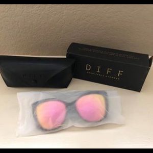 Diff Ruby Synglases pink lens/tortoise frame